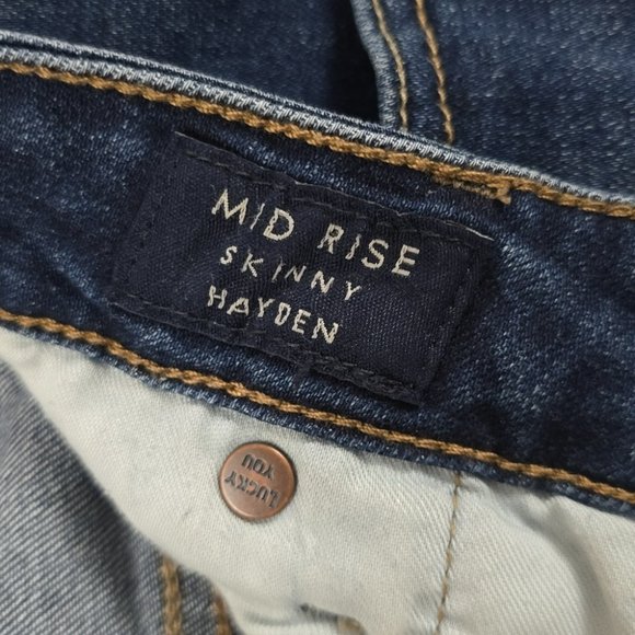 Lucky Brand Women's Mid Rise Hayden Skinny Blue Denim Jeans Size 10/30 Reg - Picture 6 of 16